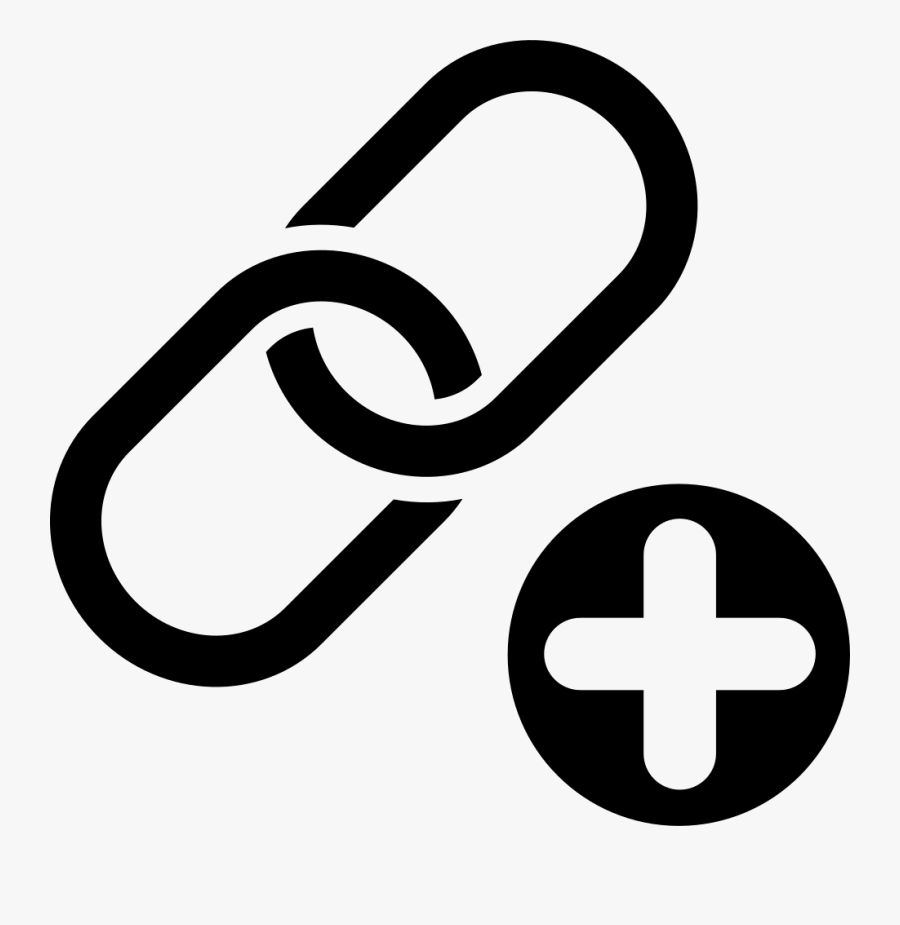 Link Building Symbol Of Two Chain Links Union With - Icono Union, Transparent Clipart