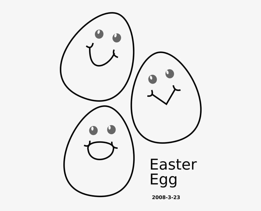 Emotion,line Art,head - Eggs Clipart Images Black And White, Transparent Clipart