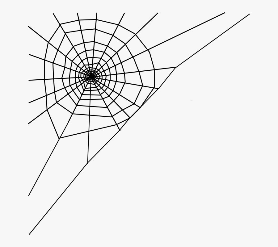 Vector Web Corner Free - Cob Web Clip Art, Transparent Clipart