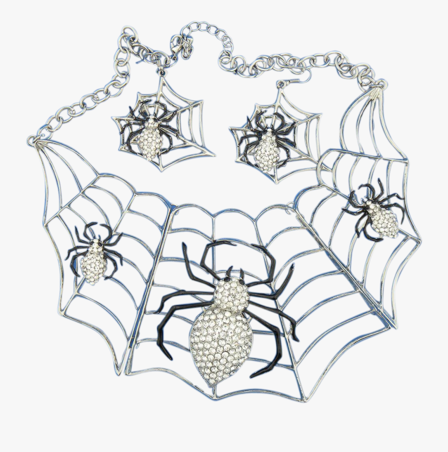 Spiderweb Clipart Spooky Spider - Spider Web, Transparent Clipart
