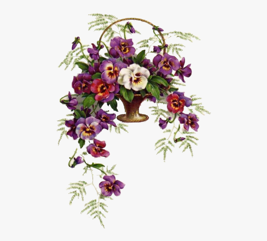 Вышивка Крестом Анютины Глазки, Transparent Clipart