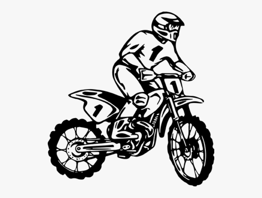 Drawing Dirt Bike Small, Transparent Clipart