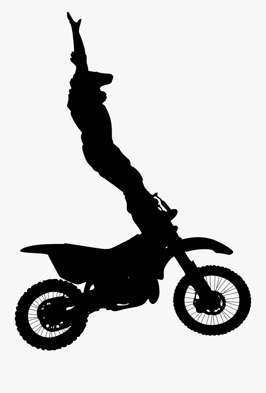 Motocross Clipart Silhouette - Bmx Bikes, Transparent Clipart