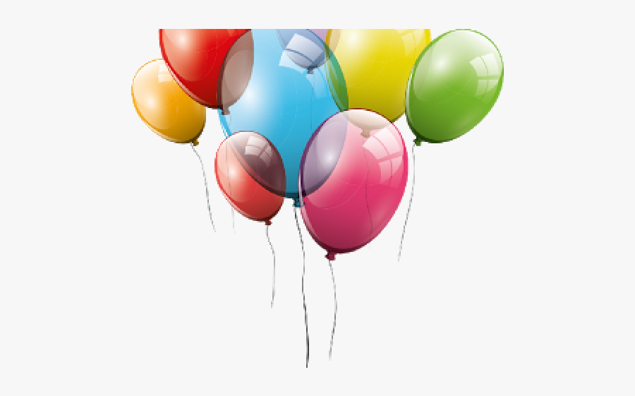 Party Balloons Clipart - Birthday Balloons Vector Png, Transparent Clipart