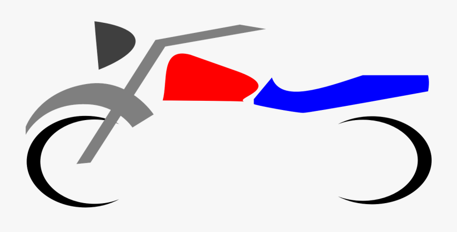 Motocross Racer Motorcycle - Moto Desenho Branco Png, Transparent Clipart