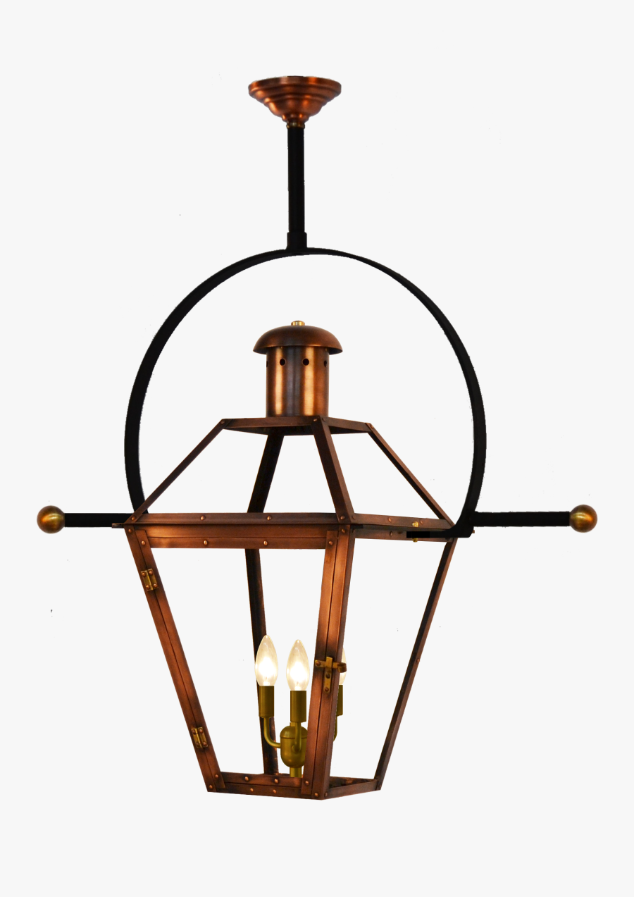 Georgetown Electric Lantern On Classic Yoke With Ladder - Coppersmith Georgetown With Classic Yoke, Transparent Clipart