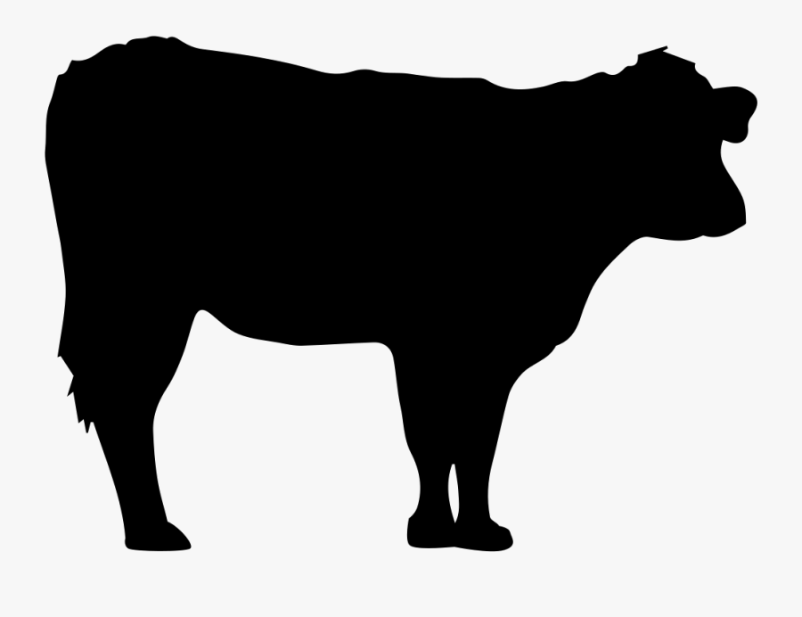 Cow Silhouette Comments - Silhouette Of Cow, Transparent Clipart