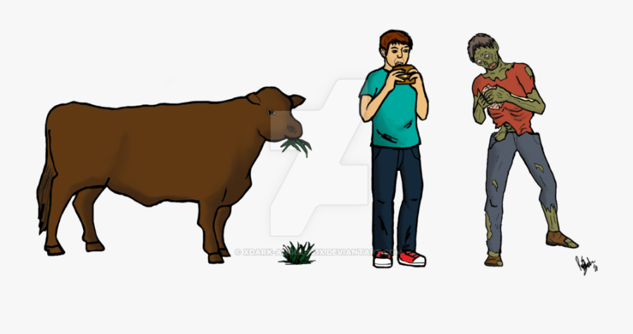 Foods Clipart Cow - Food Chain For Cows, Transparent Clipart