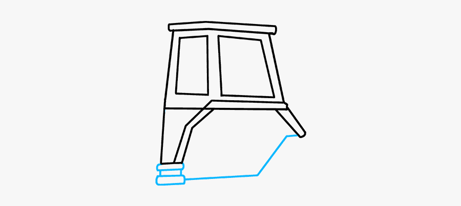 How To Draw A Tractor - Tractor Draw, Transparent Clipart