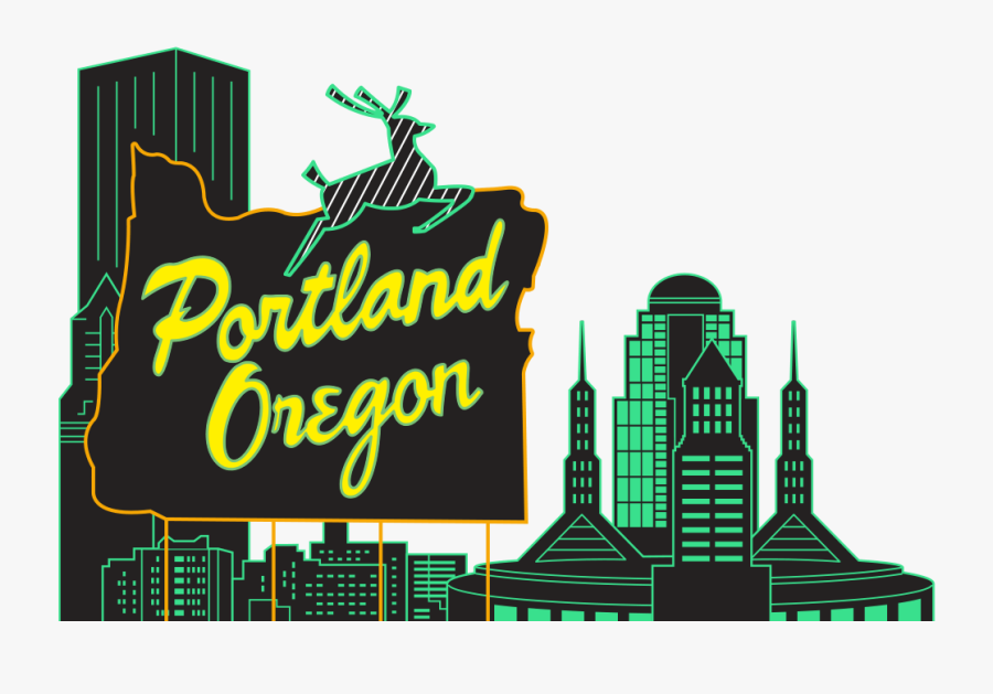 Made In Oregon Sign, Transparent Clipart