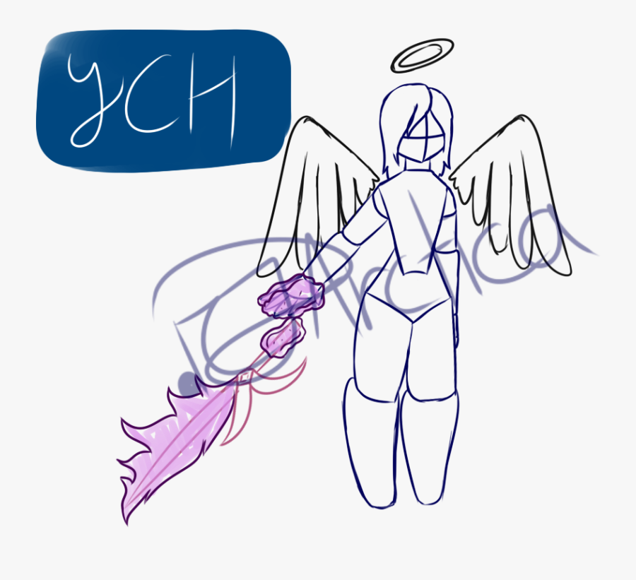 Drawing Warrior Guardian Angel Transparent Png Clipart - Illustration, Transparent Clipart