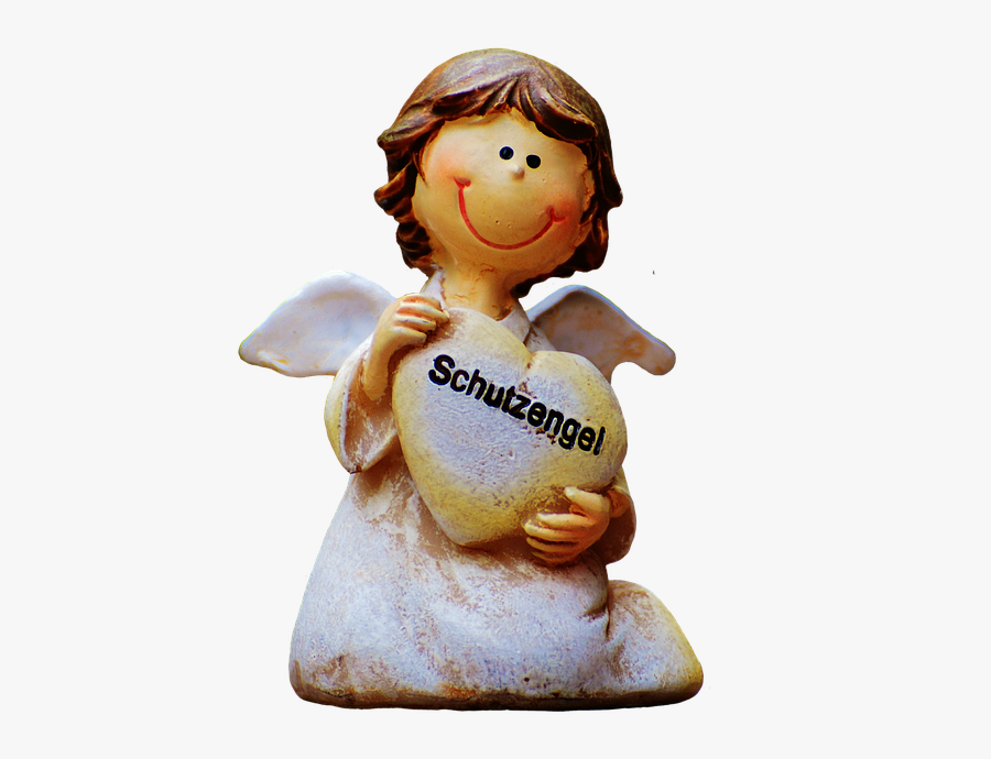 Guardian Angel Figure Cute - Guardian Angel Cherub Hd, Transparent Clipart
