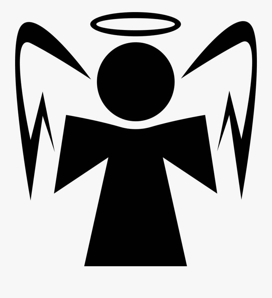 Guardian Angel White Angel Symbol Clip Art - Guardian Angel Symbol, Transparent Clipart