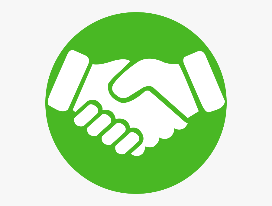Handshake Clipart Brotherhood - Green Shake Hand Logo, Transparent Clipart
