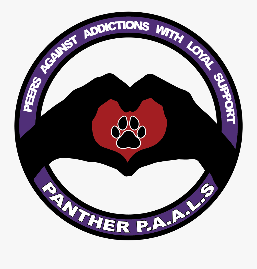 Panther P - A - A - L - S - Peers Against Addictions, Transparent Clipart