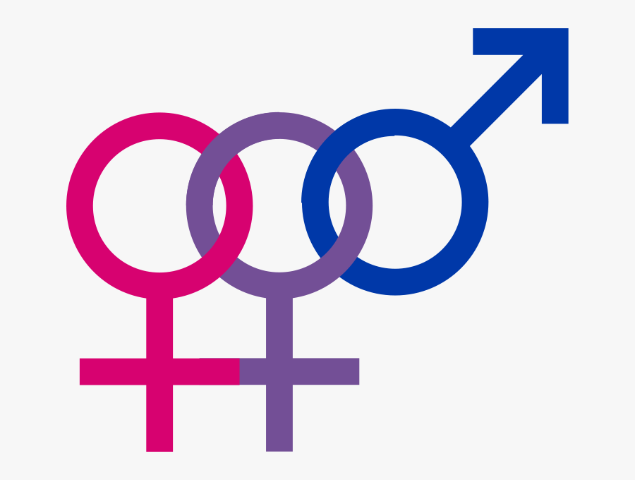 Bisexuality Symbol, Transparent Clipart