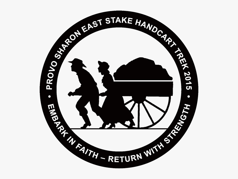 Mormon Handcart Pioneers Mormon Pioneers Pioneer Day - Mormon Pioneer Handcart Silhouette, Transparent Clipart