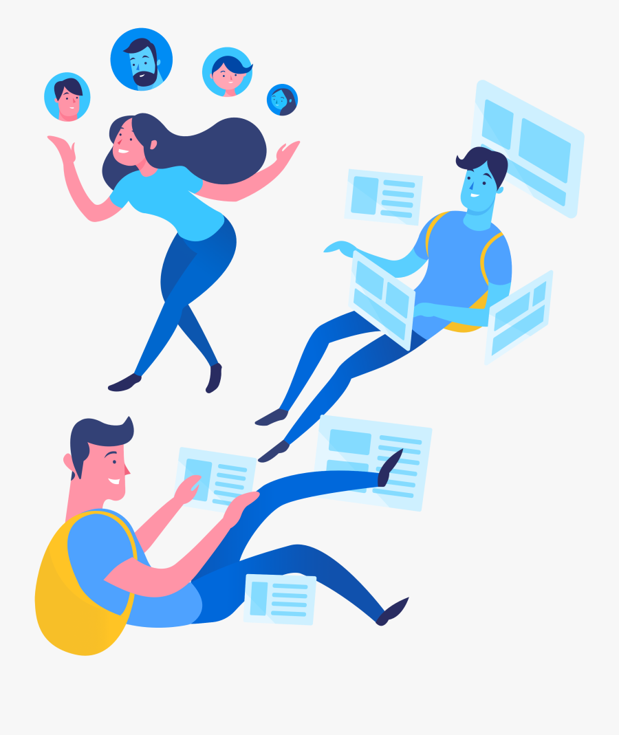 Student Illustration Lumapps Social Intranet Clipart, Transparent Clipart