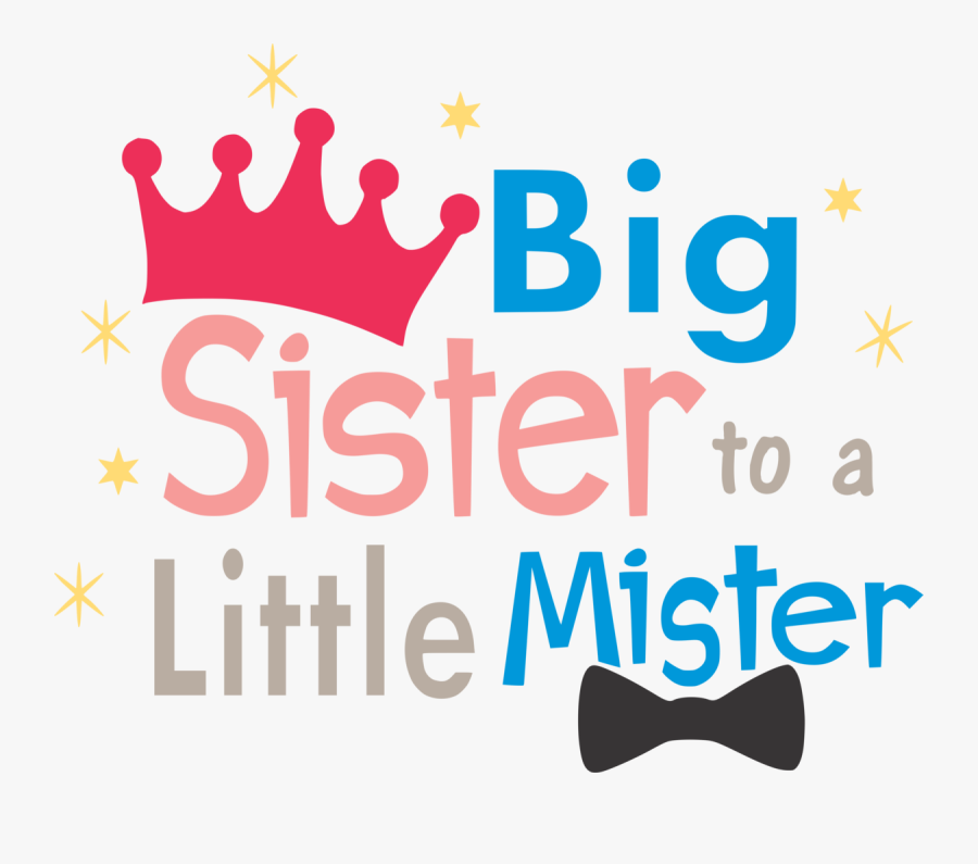 Logo Sister Font Clip Art Mr - Little Mister Big Sister, Transparent Clipart