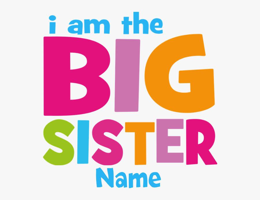 Big Sister Personalized Puzzle - Graphic Design, Transparent Clipart
