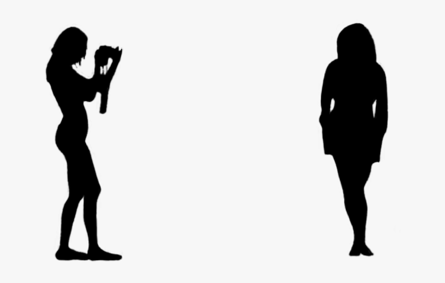 #silhouette #black #people #camera #women #vipshoutout, Transparent Clipart
