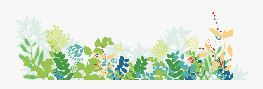 Transparent Green Grass Clipart - Png Floral Background Drawing, Transparent Clipart