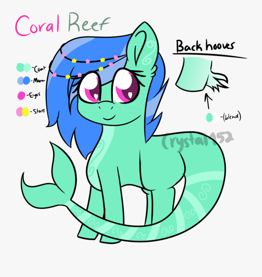 Coral Reef Reference Sheet By Crystalclear152 - Coral Cartoon, Transparent Clipart