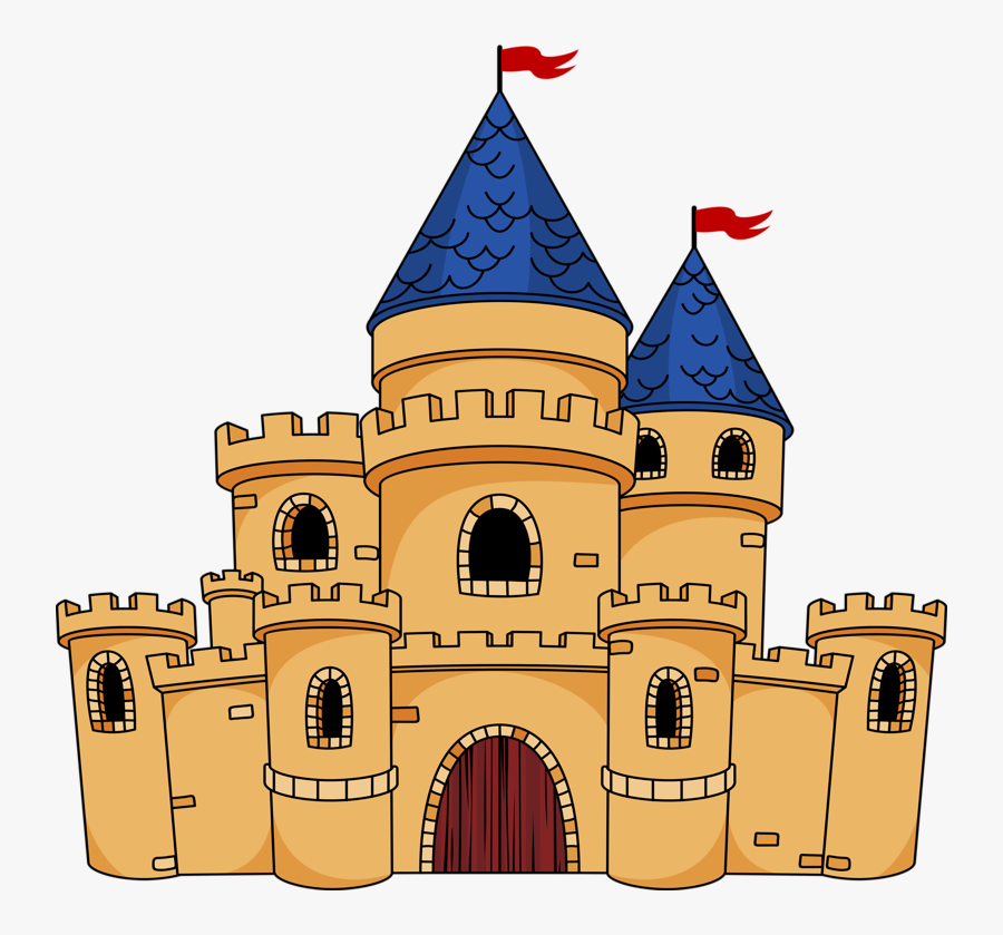 Transparent Castle Vector Png - Castle Cartoon Drawing, Transparent Clipart