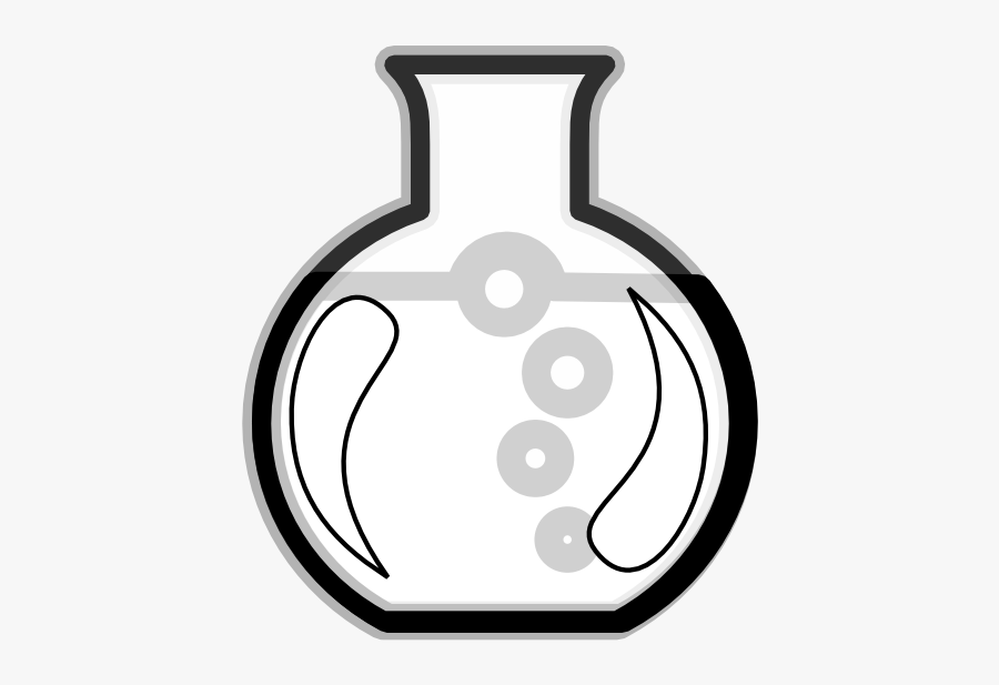 Lab Icon Black White Line Art 555px - Circle, Transparent Clipart
