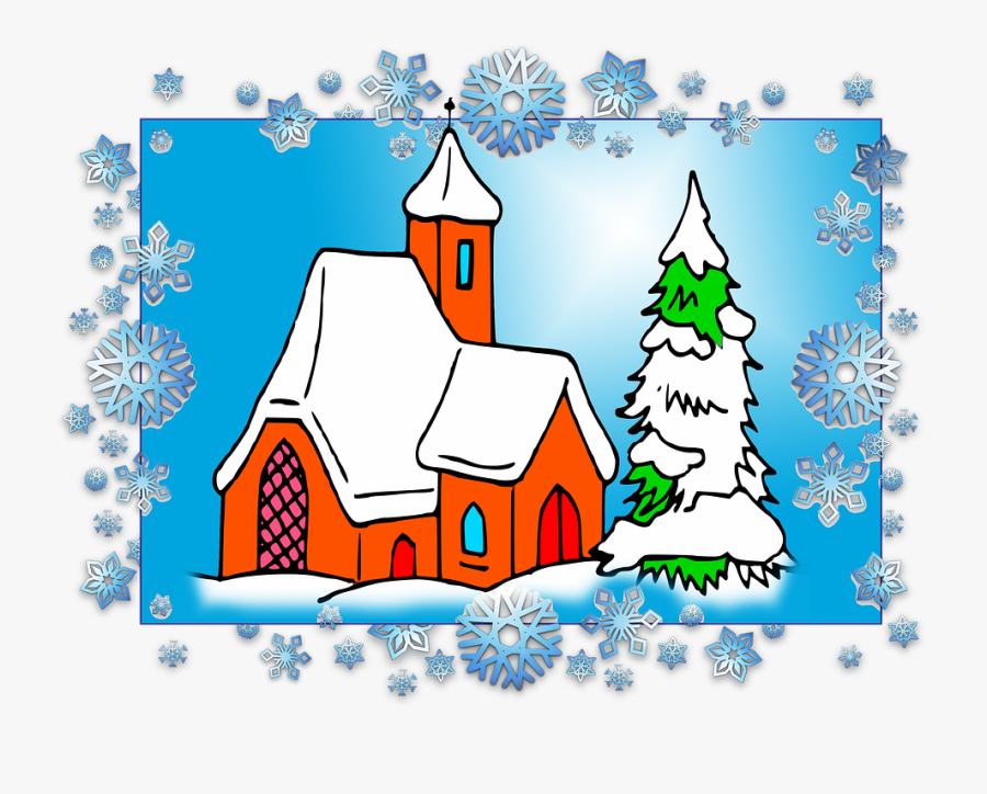 Transparent Snow Frame Png - Transparent Background Snowflake Border, Transparent Clipart