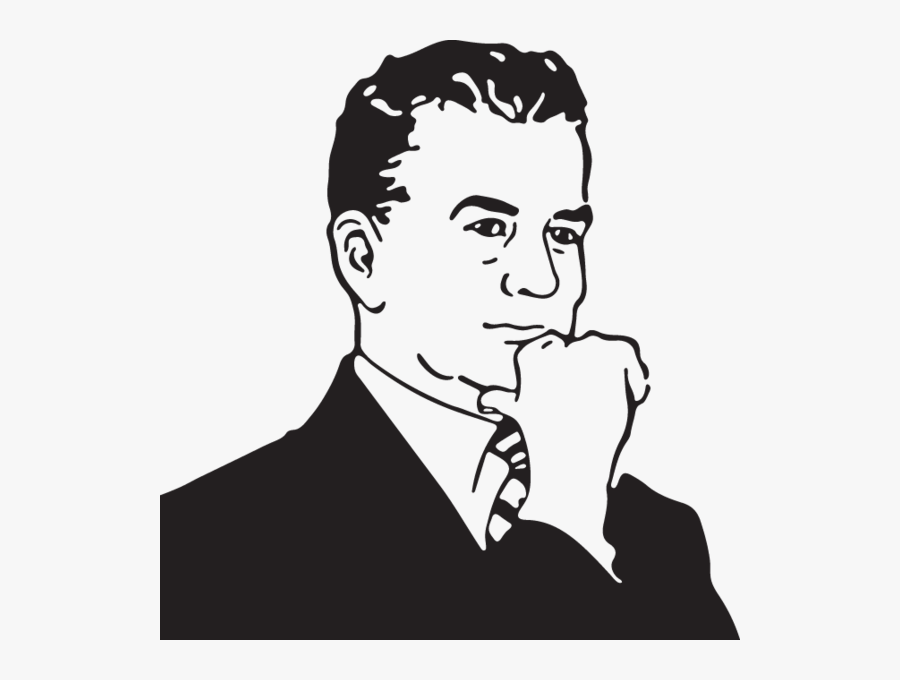 Gentleman , Transparent Cartoons - Clipart Person Realistic Black And White, Transparent Clipart