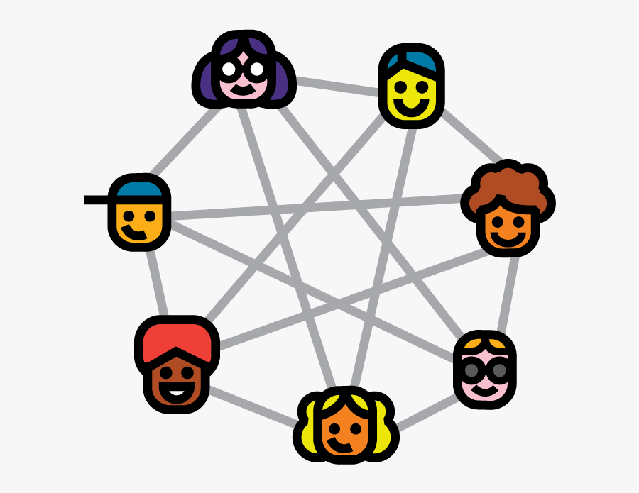 Pure Peer To Peer Networking, Transparent Clipart