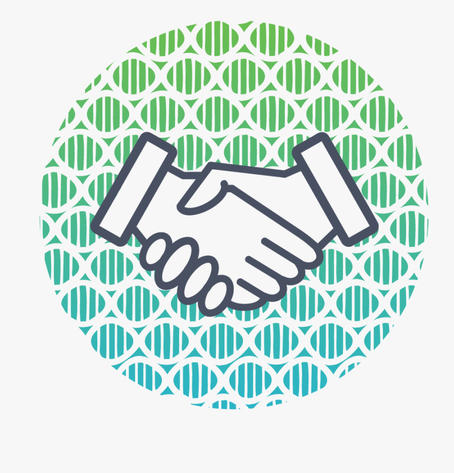 Partnership Icon Png White , Png Download - Shaking Hands Graphic, Transparent Clipart