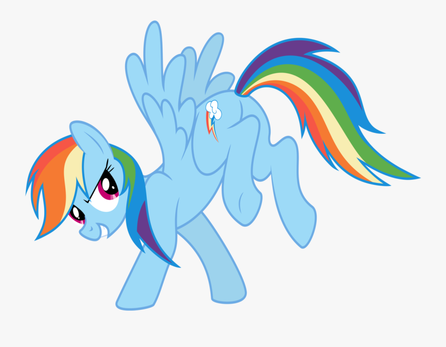 Dripponi, Badass, Balancing, Bucking, Glare, Grin, - Rainbow Dash Bucking, Transparent Clipart