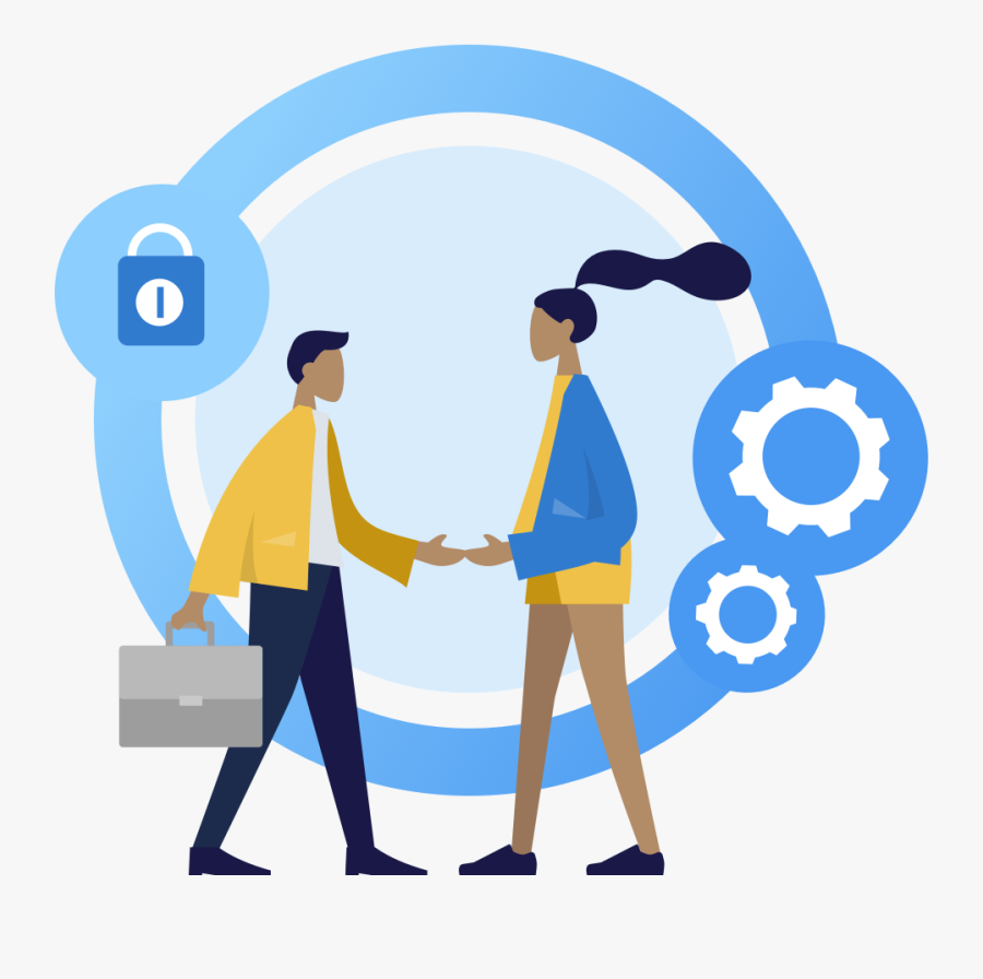 Person Sitting At Desk With 6 Monitors Viewing Data, Transparent Clipart