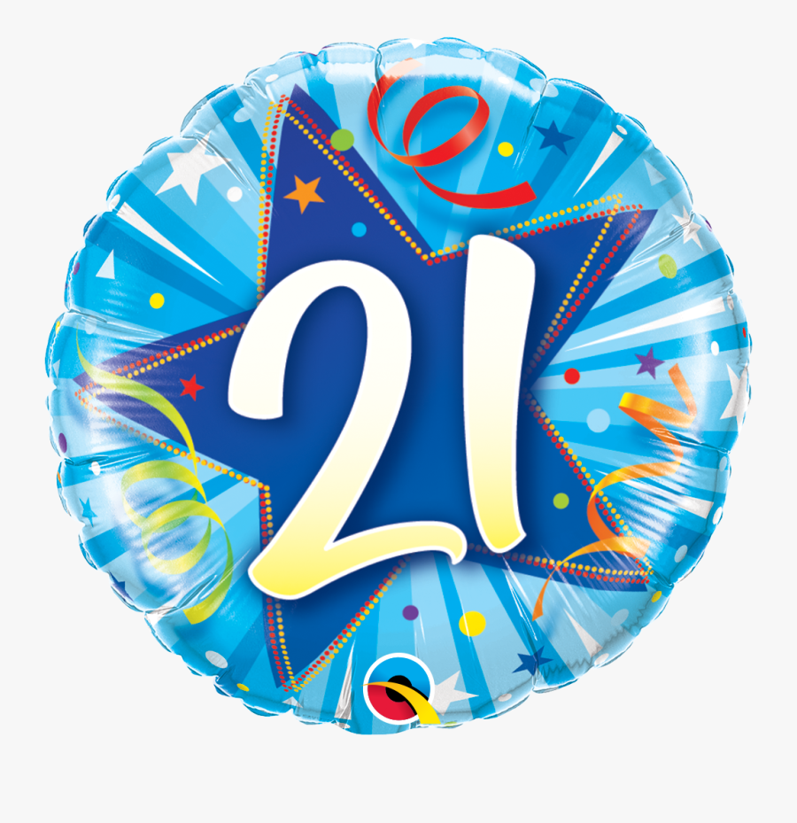 25245 25247b F&b - 21st Birthday Balloons For Him, Transparent Clipart