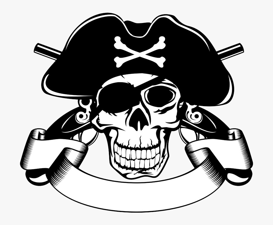 Piracy Skull Stock Illustration Clip Art - Pirate Skull Vector Png, Transparent Clipart