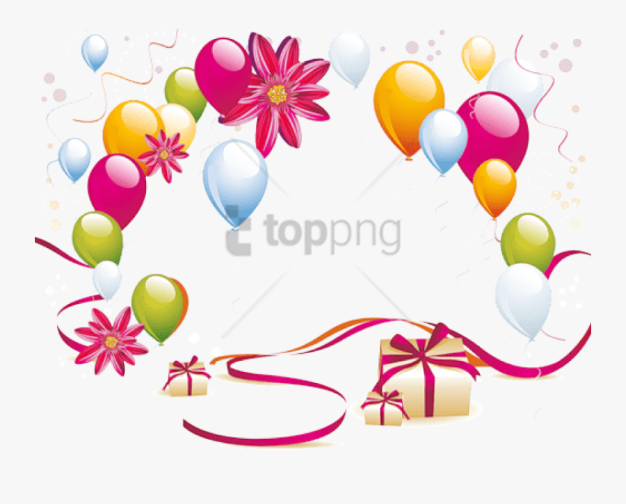Free Png Gifts And Balloons Png Image With Transparent - Birthday Transparent Background, Transparent Clipart