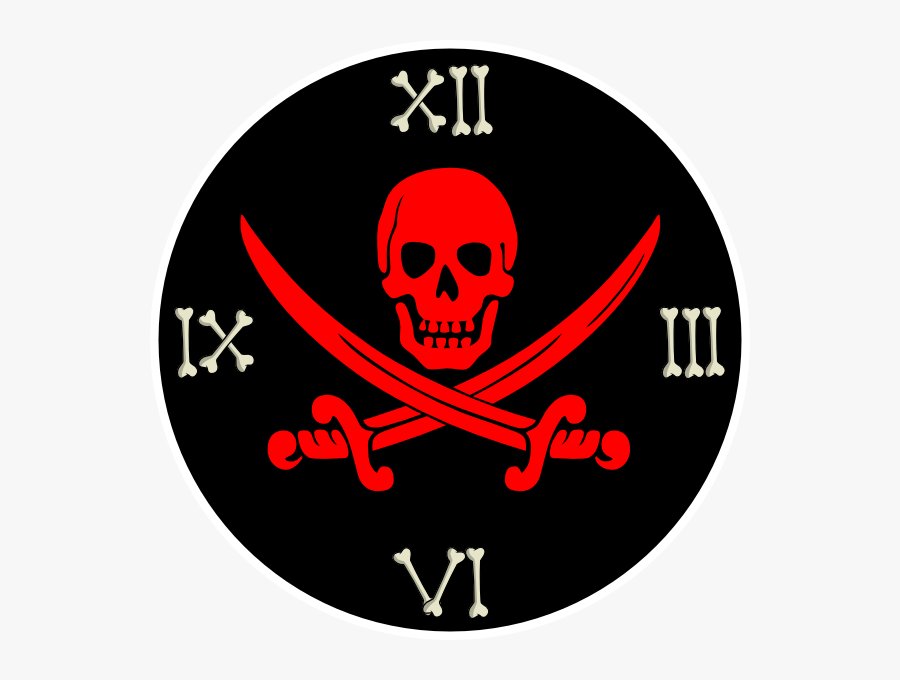 Calico Jack Pirate Flag, Transparent Clipart