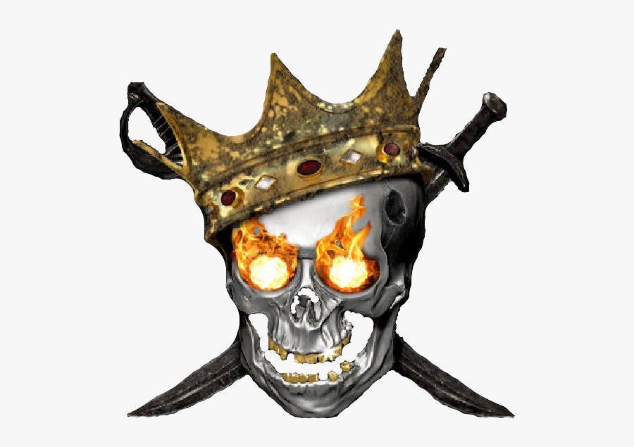 Transparent Pirate Skull Clipart - Crown Skull Transparent Png, Transparent Clipart