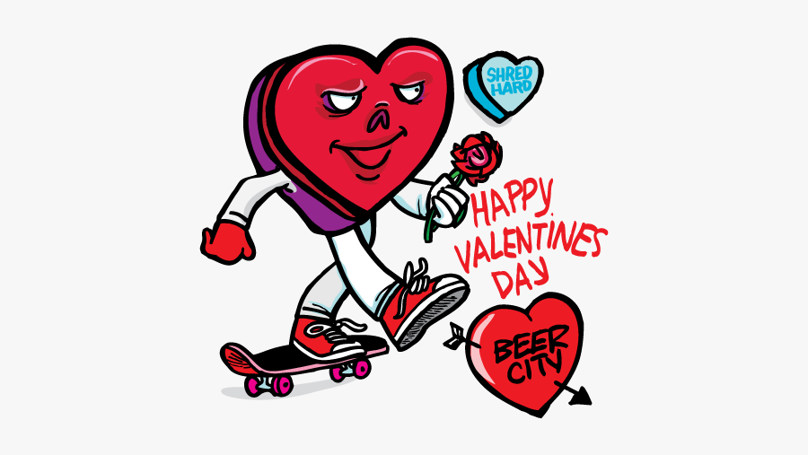 Happy Valentines Day Beer, Transparent Clipart