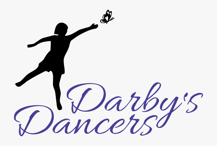 Darbys Dancers Logo Stacked - Silhouette, Transparent Clipart