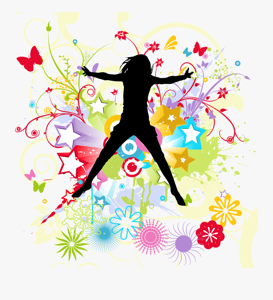 Flex Printing Mission Imges - Happy Woman Dancing Clipart, Transparent Clipart