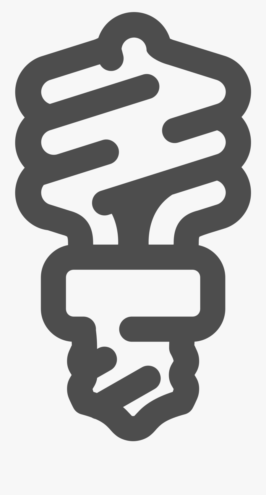 Eco Light Bulb Big - Incandescent Light Bulb, Transparent Clipart