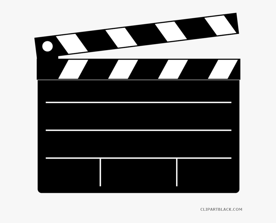 Transparent Light Clipart Black And White - Clapper Board, Transparent Clipart