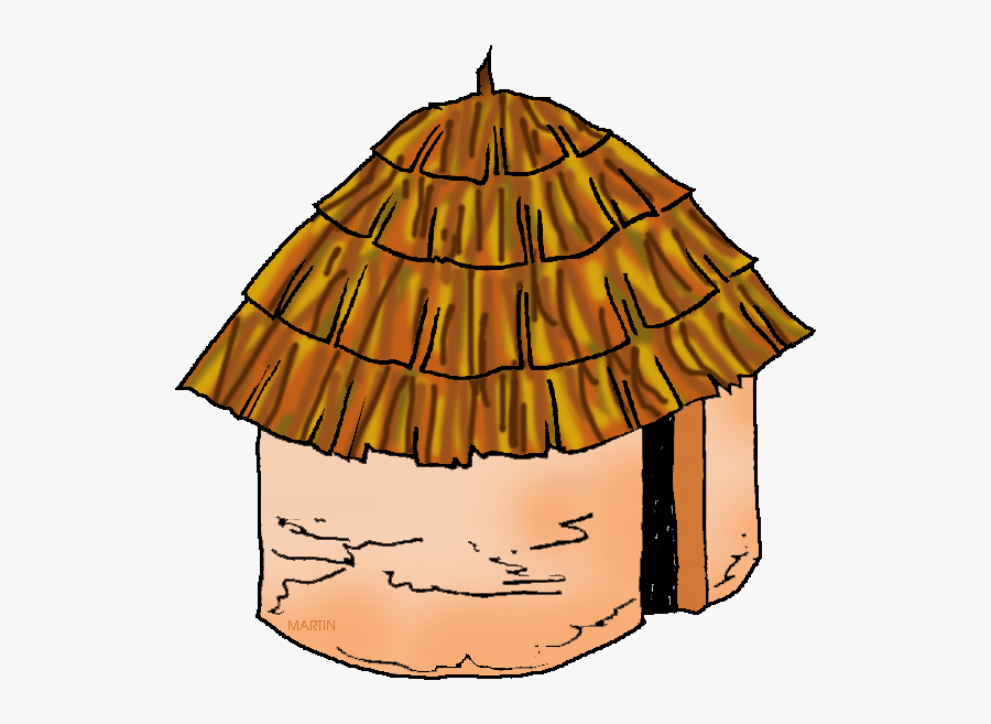 Southeast Woodland Chickasaw House - Native American House Cartoon, Transparent Clipart