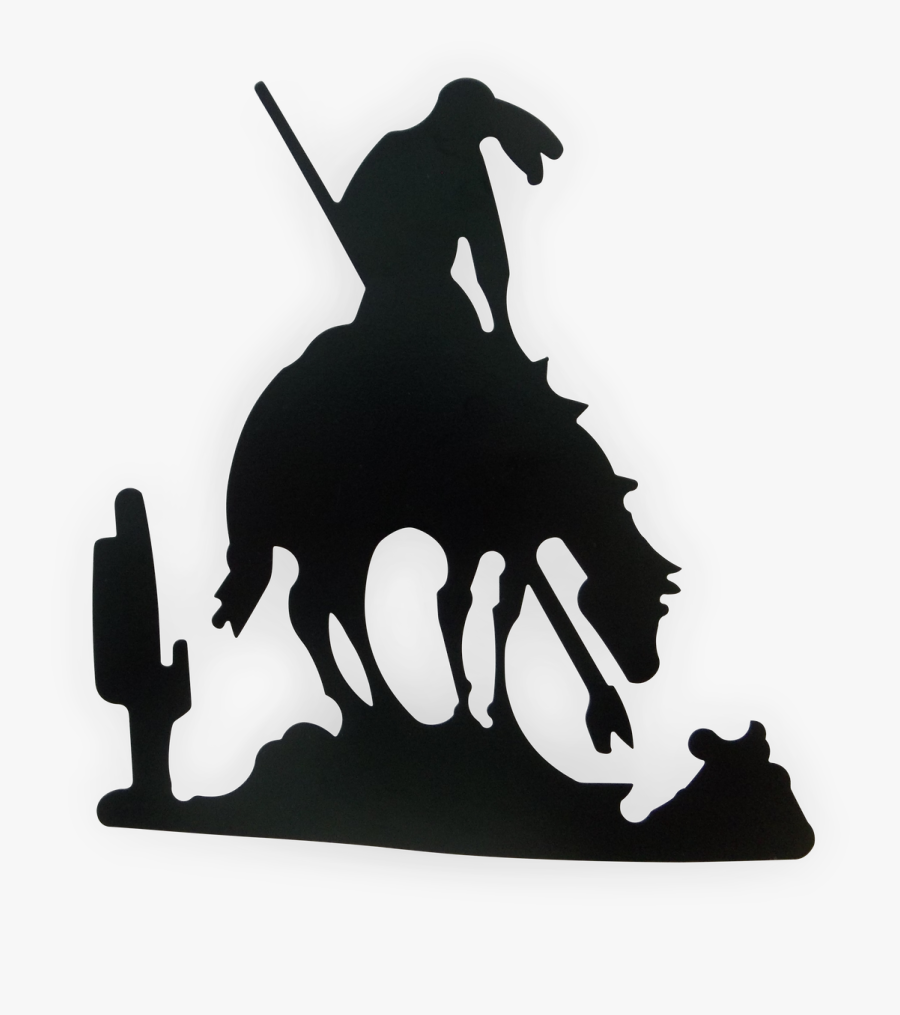 End Of The Trail Native Americans In The United States - Indian On Horse Silhouette, Transparent Clipart