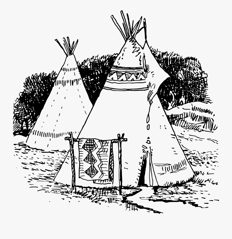 Transparent Dingbat Clipart - Native American Teepee Drawings, Transparent Clipart