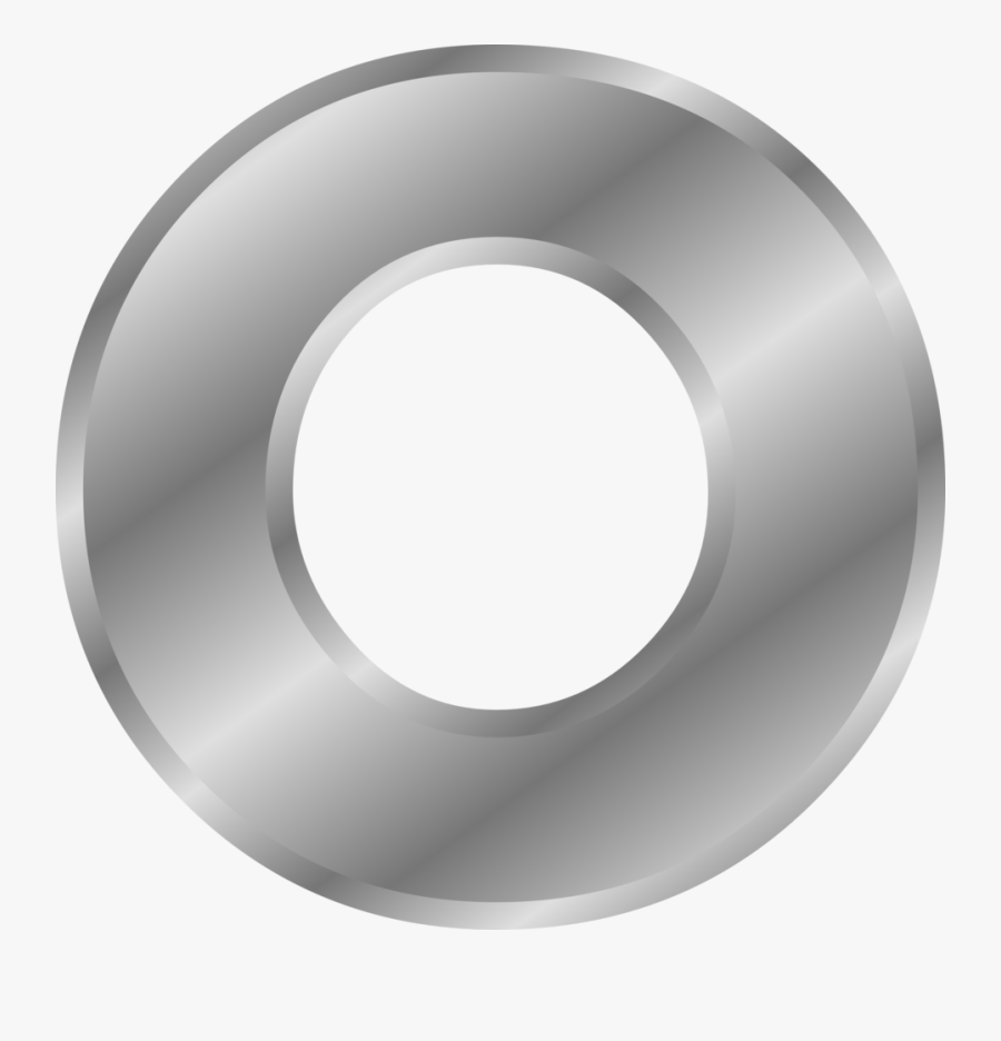 Silver Letter O Png, Transparent Clipart