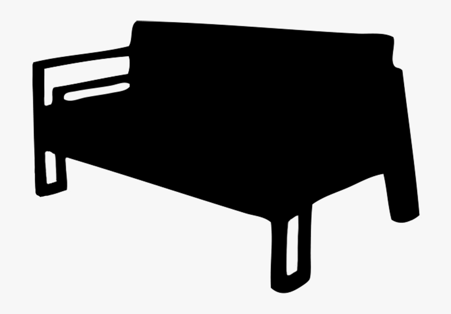 Couch Silhouette - Couch Silhouette Transparent, Transparent Clipart